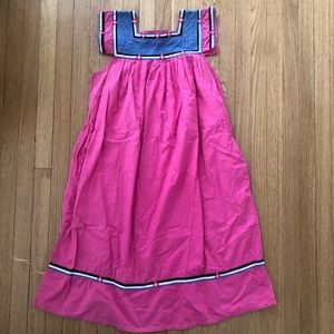 Vintage Cotton Summer Maxi Dress M